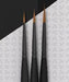 Vallejo 2991 Detail Design Round Synthetic Brush Set: 0, 1, 2