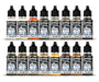 Vallejo 70.141 Model Color Acrylic 16 Color Paint Set - Earth Tones