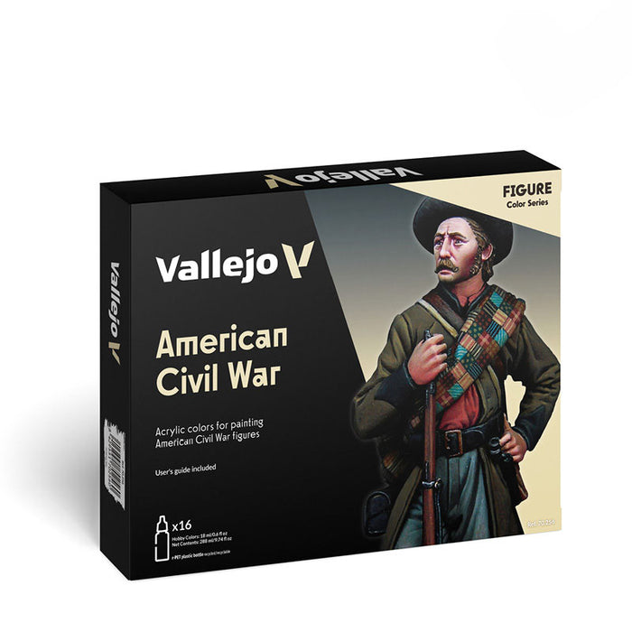 Vallejo 70.256 Model Color American Civil War 16 Color Acrylic Paint Set