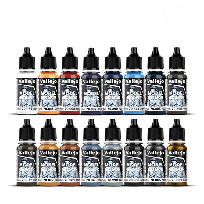 Vallejo 70.256 Model Color American Civil War 16 Color Acrylic Paint Set