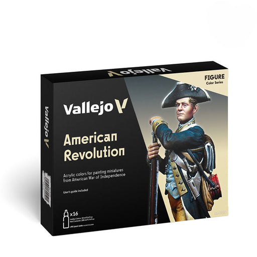 Vallejo 70.259 Model Color American Revolution 16 Color Acrylic Paint Set