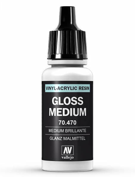 Vallejo 710.470 Acrylic Resin Gloss Medium 17ml Bottle