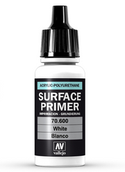 Vallejo 70.600 White Waterbased Surface Primer 17ml Bottle