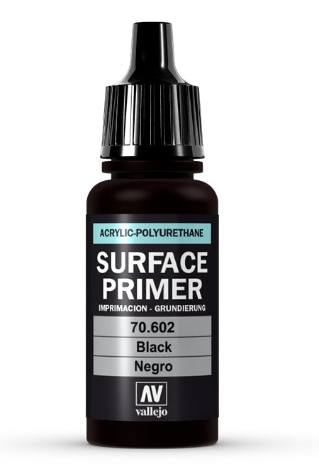 Vallejo 70.602 Black Waterbased Surface Primer 17ml