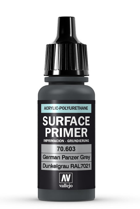 Vallejo 70.603 German Panzer Grey RAL 7021 Waterbased Surface Primer 17ml