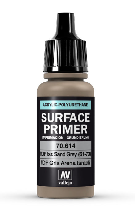 Vallejo 70.614 IDF Israeli Sand Grey Waterbased Surface Primer 17ml