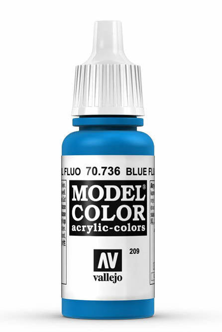 Vallejo 70.736 Blue Fluorescent Model Color 17ml Bottle