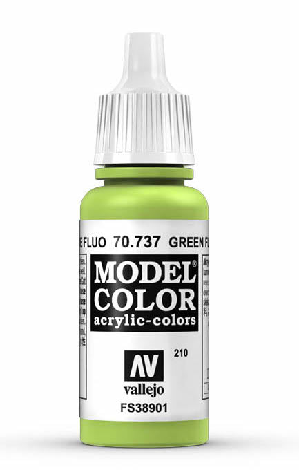Vallejo 70.737 Green Fluorescent Model Color 17ml Bottle