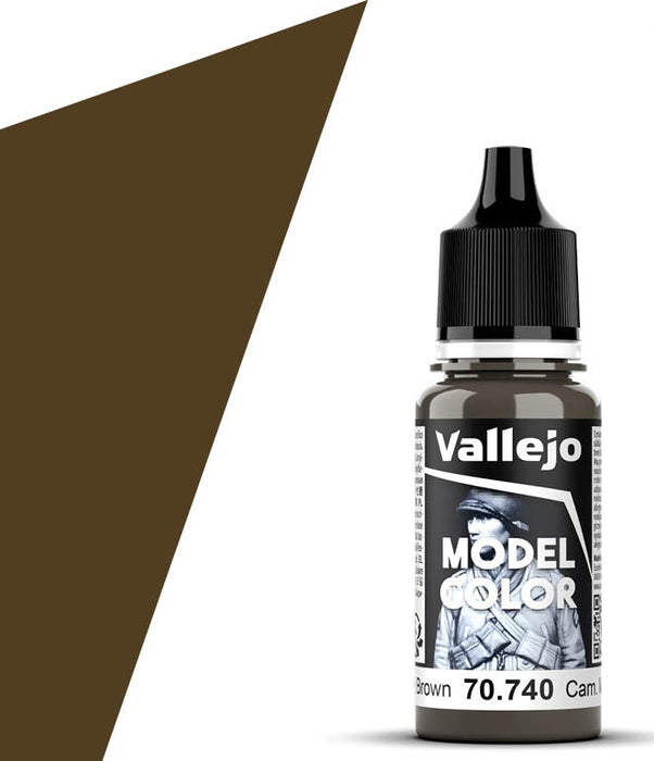 Vallejo 70.740 Camouflage Middle Brown Model Color 17ml Bottle
