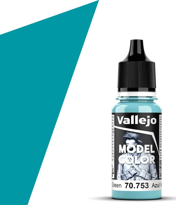 Vallejo 70.753 Light Blue Green Model Color 17ml Bottle