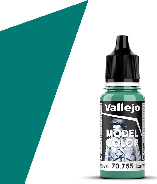 Vallejo 70.755 Light Emerald Model Color 17ml Bottle
