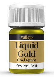 Vallejo 70.791 Metallic Liquid Gold Model Color 35ml Bottle