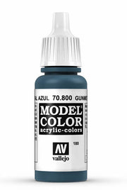 Vallejo 70.800 Gun Metal Blue Model Color 17ml Bottle
