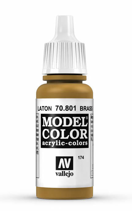 Vallejo 70.801 Brass Model Color 17ml Bottle