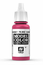 Vallejo 70.802 Sunset Red Model Color 17ml Bottle
