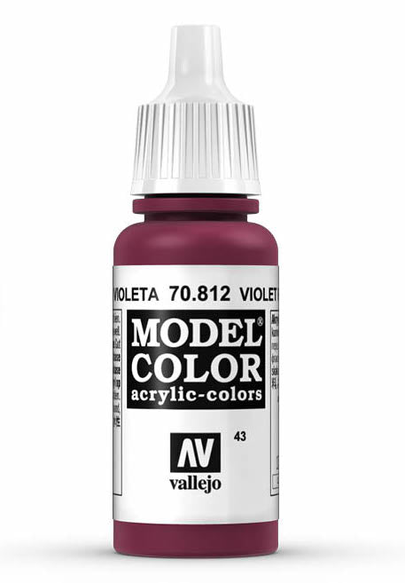 Vallejo 70.812 Violet Red Model Color 17ml Bottle