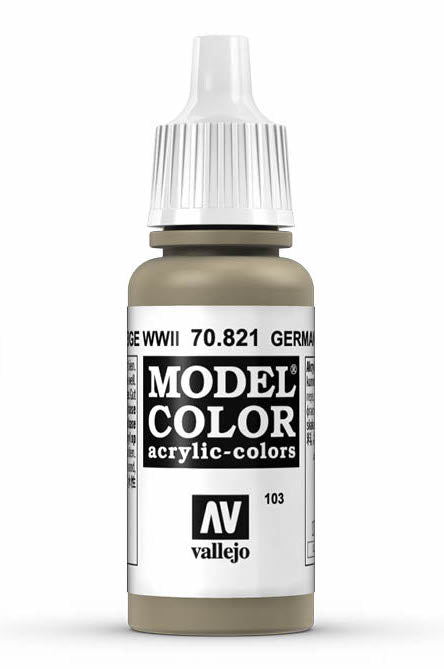 Vallejo 70.821 German WWII Camouflage Beige Model Color 17ml Bottle