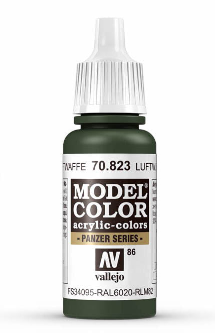 Vallejo 70.823 Luftwaffe Camouflage Green Model Color 17ml Bottle