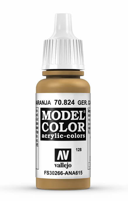 Vallejo 70.824 German Camouflage Orange Ochre Model Color 17ml Bottle
