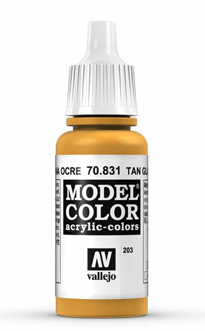 Vallejo 70.831 Tan Glaze Model Color 17ml Bottle