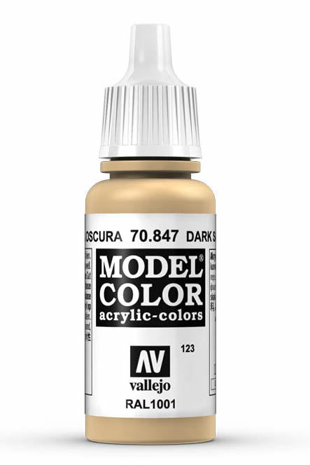 Vallejo 70.847 Dark Sand Model Color 17ml Bottle