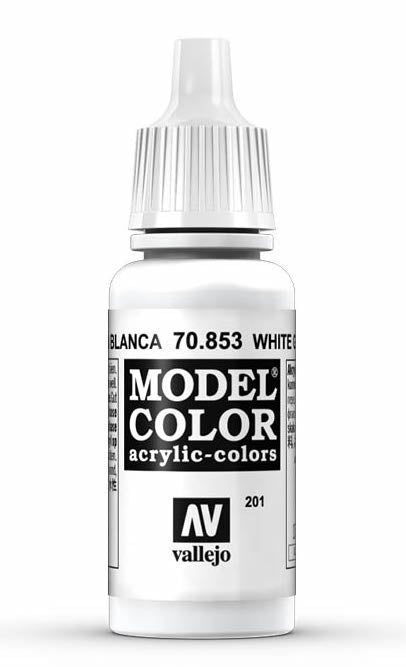 Vallejo 70.853 White Glaze Model Color 17ml Bottle