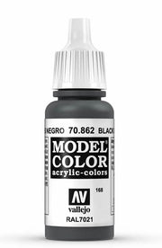 Vallejo 70.862 Black Grey Model Color 17ml Bottle