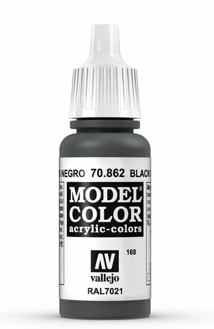 Vallejo 70.862 Black Grey Model Color 17ml Bottle