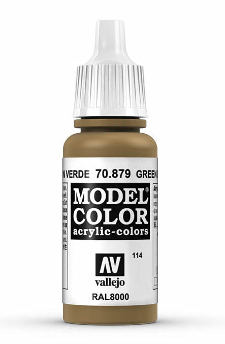 Vallejo 70.879 Green Brown Model Color 17ml Bottle