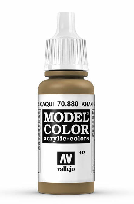 Vallejo 70.880 Khaki Grey Model Color 17ml Bottle