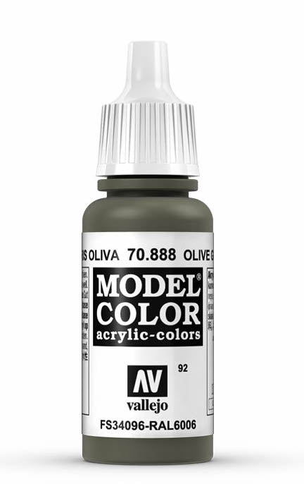 Vallejo 70.888 Olive Grey Model Color 17ml Bottle