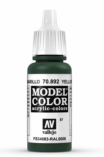 Vallejo 70.892 Yellow Olive Model Color 17ml Bottle
