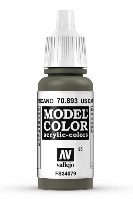 Vallejo 70.893 US Dark Green Model Color 17ml Bottle