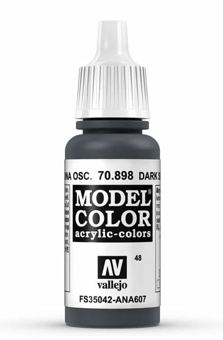 Vallejo 70.898 Model Color Acrylic Paint Dark Sea Blue 17ml
