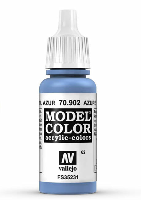 Vallejo 70.902 Azure Blue Model Color 17ml Bottle