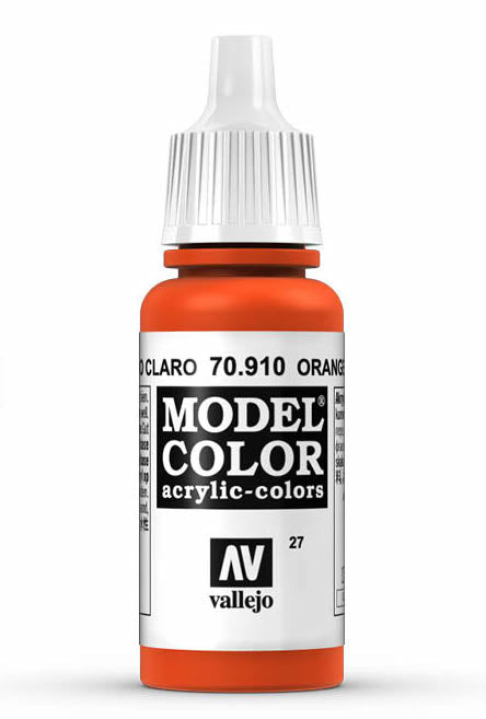 Vallejo 70.910 Orange Red Model Color 17ml Bottle