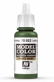 Vallejo 70.922 USA Uniform Green Model Color 17ml Bottle