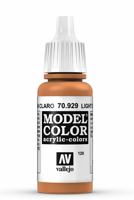 Vallejo 70.929 Light Brown Model Color 17ml Bottle