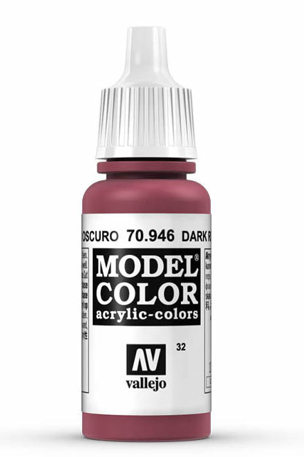 Vallejo 70.946 Dark Red Model Color 17ml Bottle