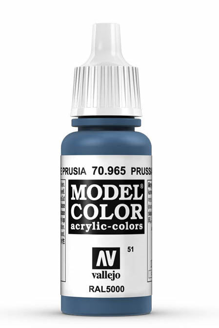 Vallejo 70.965 Prussian Blue Model Color 17ml Bottle