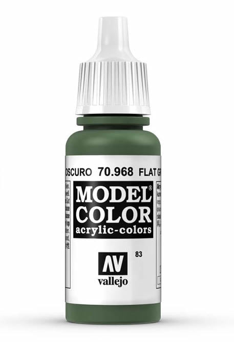 Vallejo 70.968 Flat Green Model Color 17ml Bottle
