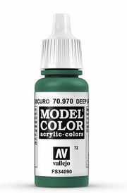 Vallejo 70.970 Deep Green Model Color 17ml Bottle