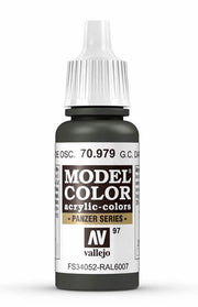 Vallejo 70.979 German Camouflage Dark Green Model Color 17ml Bottle