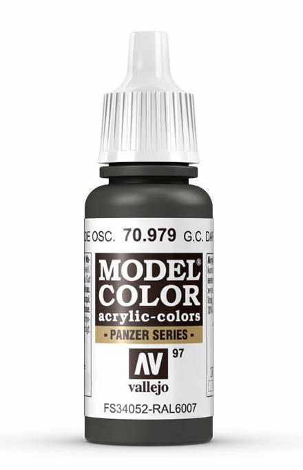 Vallejo 70.979 German Camouflage Dark Green Model Color 17ml Bottle