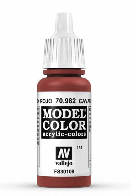 Vallejo 70.982 Cavalry Brown Model Color 17ml Bottle