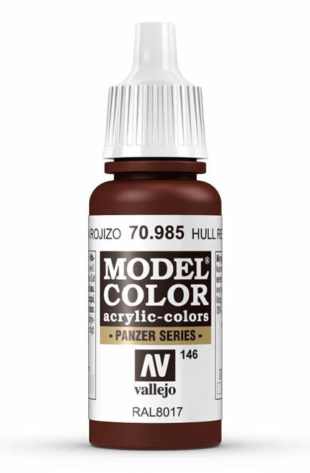 Vallejo 70.985 Hull Red Model Color 17ml Bottle