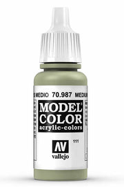 Vallejo 70.987 Medium Grey Model Color 17ml Bottle