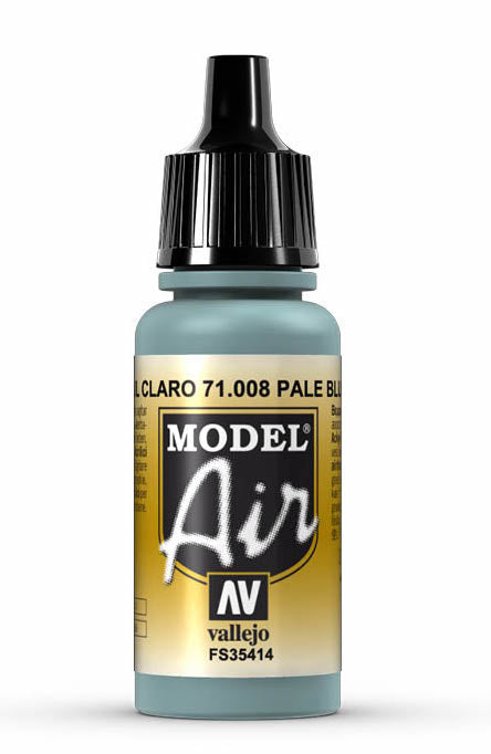 Vallejo 71.008 Pale Blue Model Air 17ml Bottle