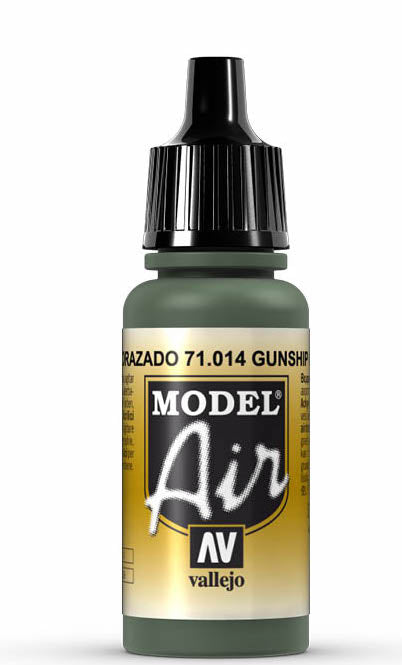 Vallejo 71.014 Gunship Green Model Air 17ml Bottle