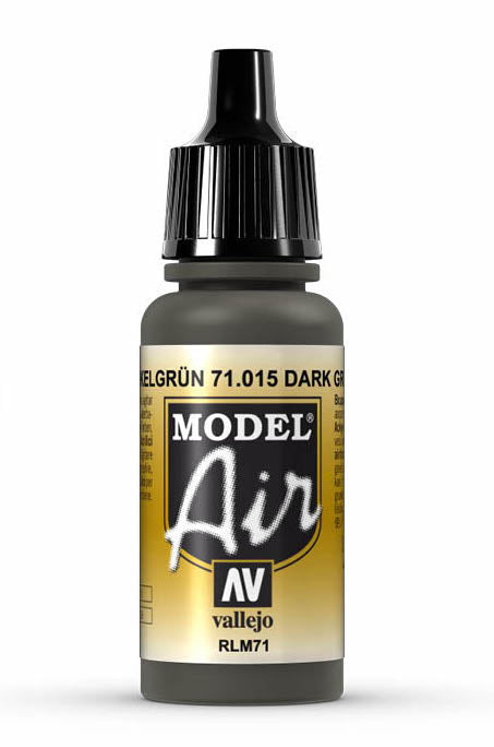 Vallejo 71.015 Dark Green RLM71 Model Air 17ml Bottle